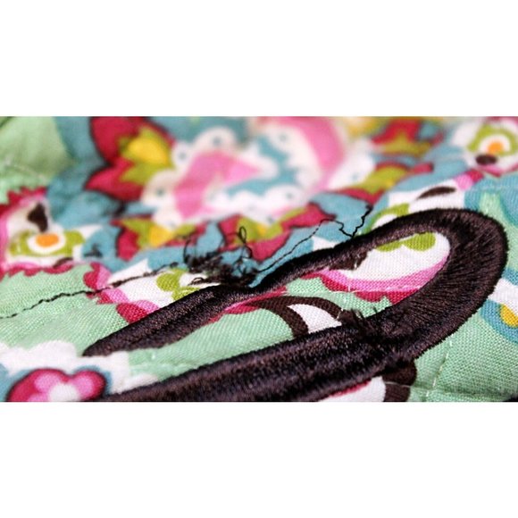 Vera Bradley Duffle Bag Green Paisley Tutti Frutti Spring 2013 Floral Overnight - Picture 11 of 12